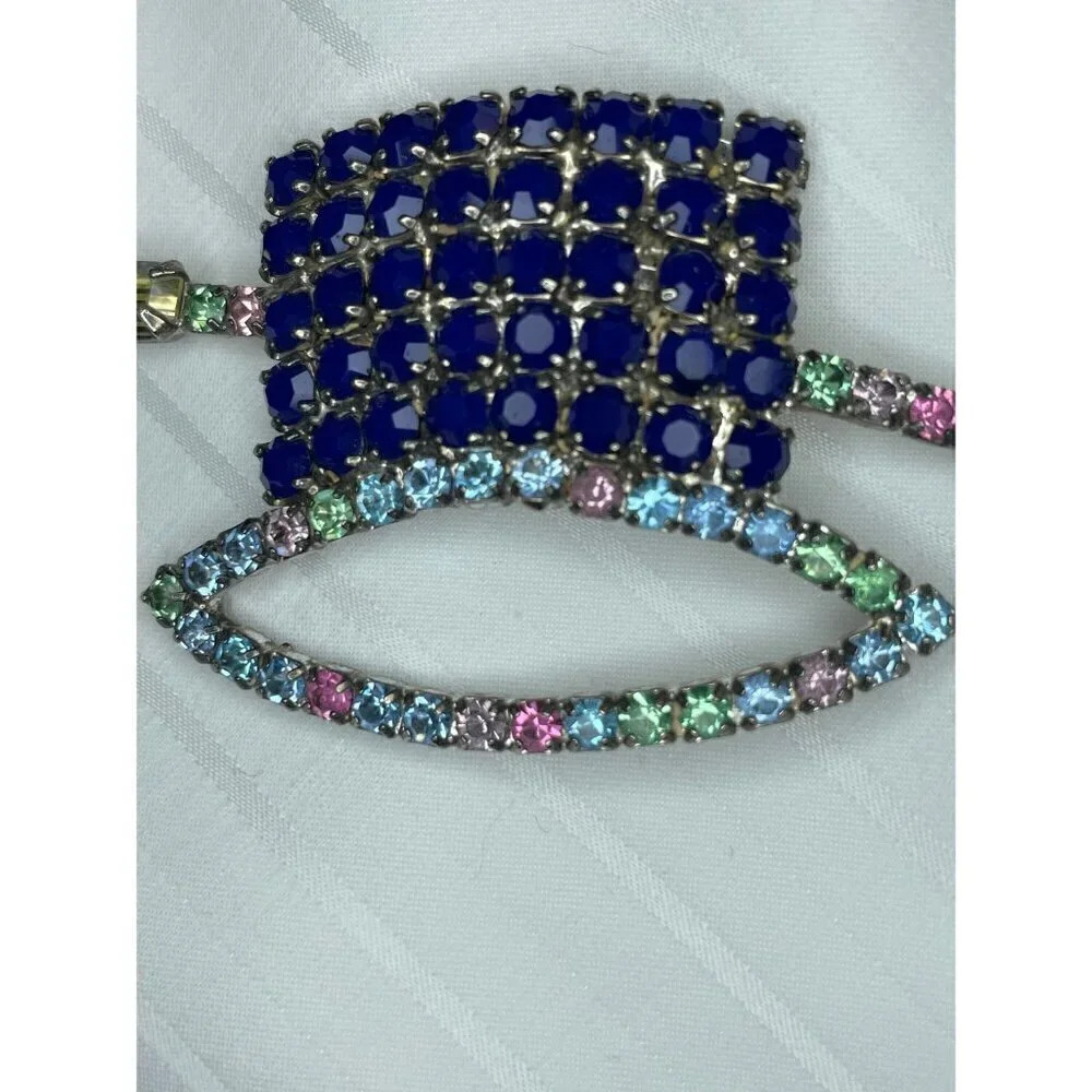 Kjl Kenneth Jay Lane Top Hat Brooch Pin - image 2